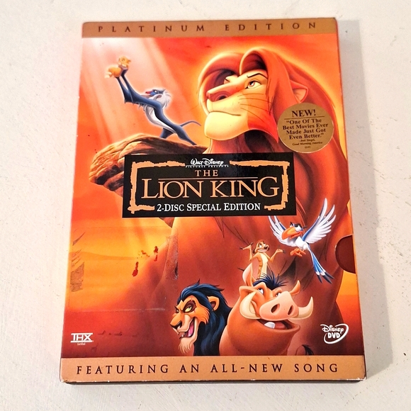 Disney's The Lion King Platinum  Edition 2 Disc DVD 💿 Set - Picture 1 of 1